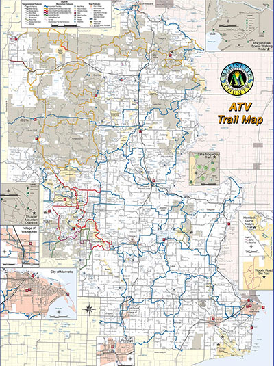 Marinette County, Wisconsin ATV Map
